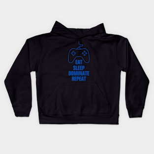 Eat sleep dominate repeat Kids Hoodie